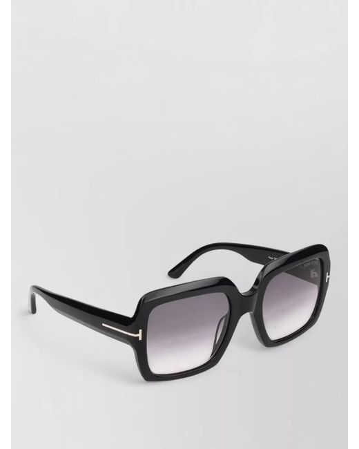 Tom Ford Black Sunglasses Ft1082 Square Gradient Lenses
