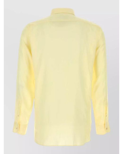Tom Ford Yellow Lyocell Shirt for men