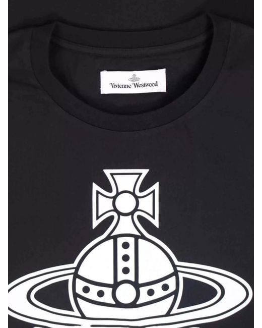 Vivienne Westwood Blue Cotton Oversized Printed T-Shirt