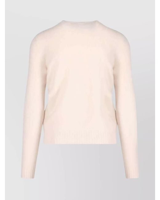 Drumohr Natural Lambswool Crewneck Jumper for men
