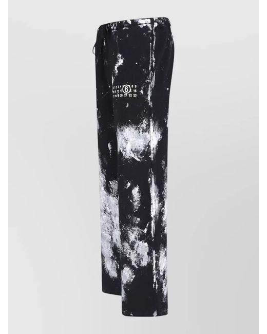 MM6 by Maison Margiela Multicolor Straight Cotton Trousers