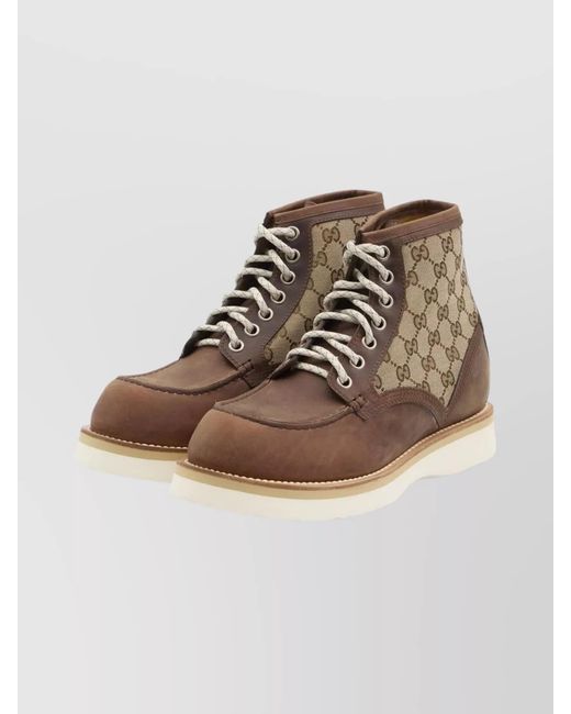 Gucci Multicolor Suede Ankle Boots for men