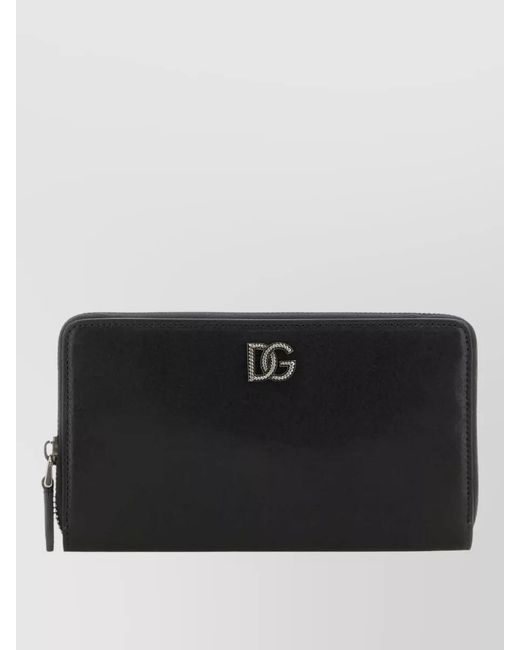 Dolce & Gabbana Black Calf Leather Wallet for men