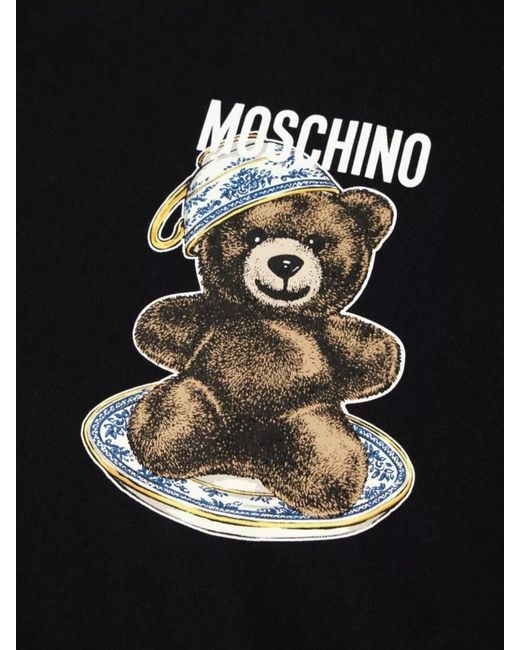 Moschino Black Cotton T-Shirt for men