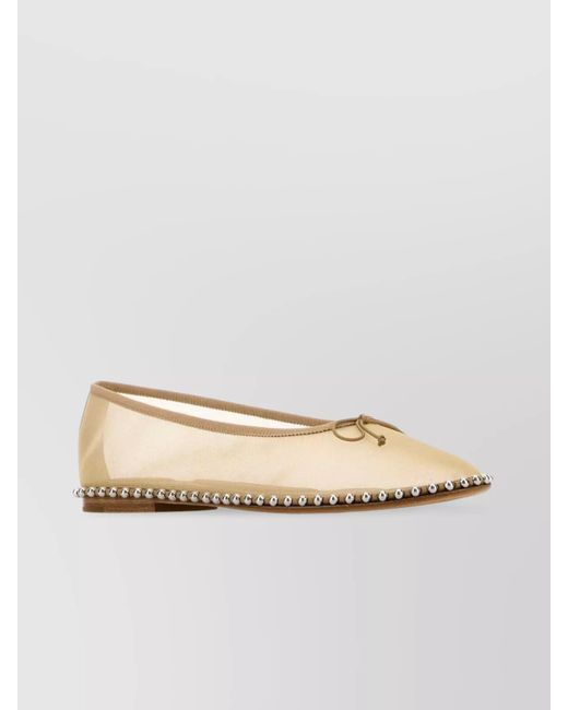 Alexander Wang Natural Polyamide Dancer Lina Ballerina Shoes