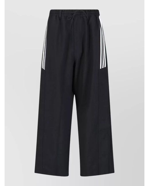 Y-3 Blue Wide-Leg Track Trousers for men