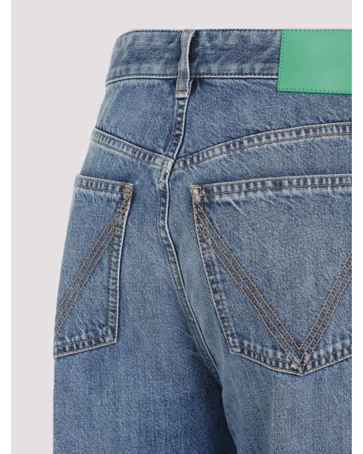 Bottega Veneta Blue Denim Wide-Leg Jeans