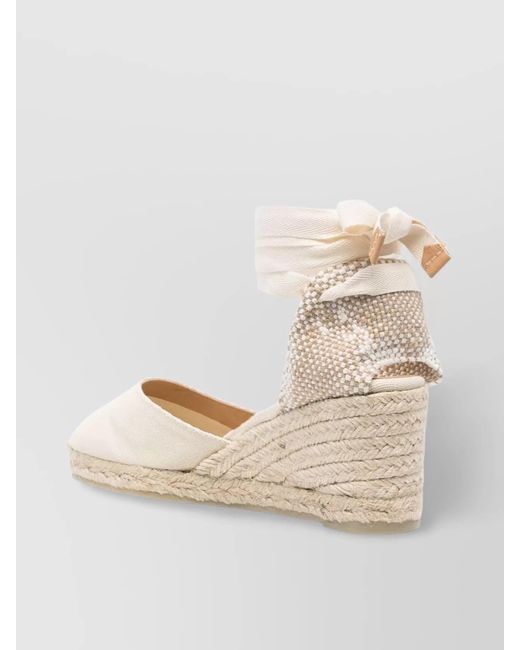 Castaner Natural Canvas Wedge Espadrilles