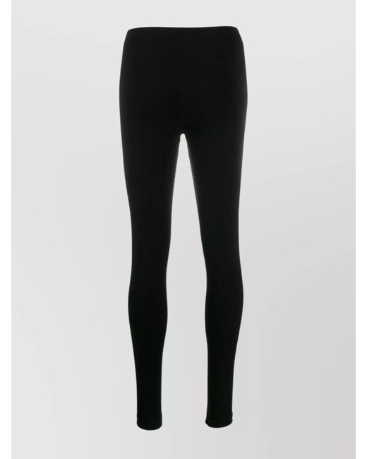 Wolford Black Modal Mid-Rise Leggings