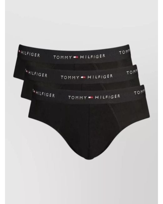 Tommy Hilfiger Black Cotton Briefs for men