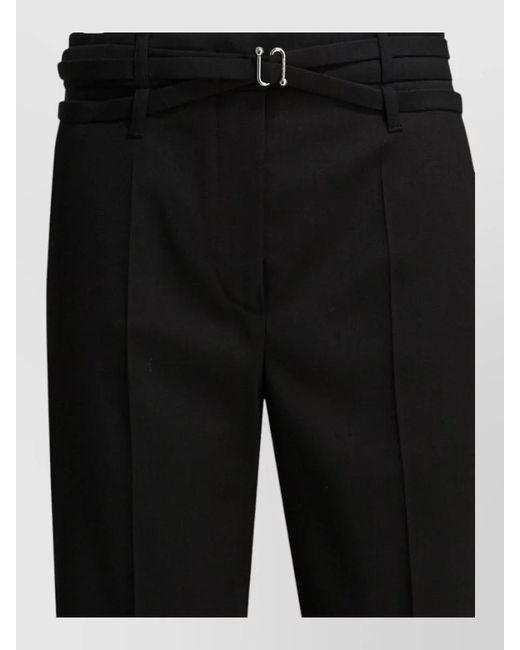 Sportmax Black Virgin Wool Tailored Trousers