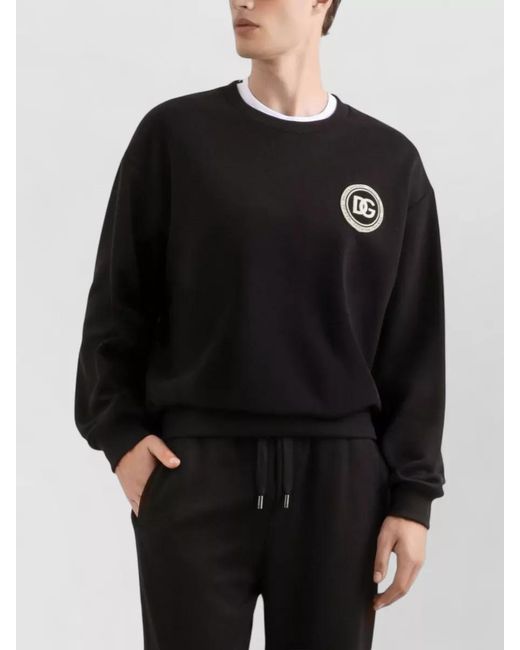 Dolce & Gabbana Black Logo Sweatshirt for men