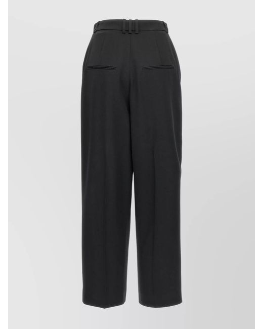 Balmain Black Grain De Poudre Pants