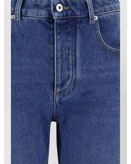 Bottega Veneta Blue Washed Straight-Leg Jeans