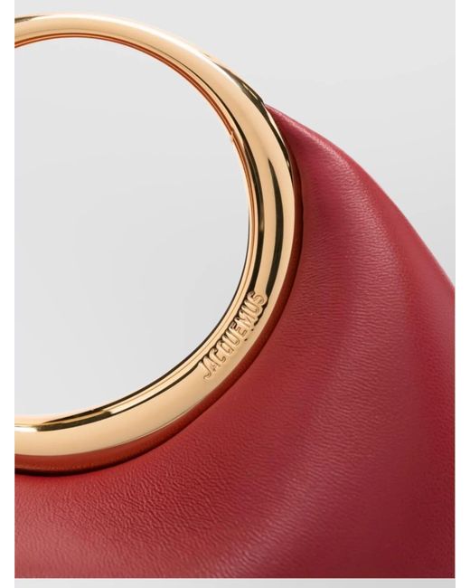 Jacquemus Red Leather Clutch Bag