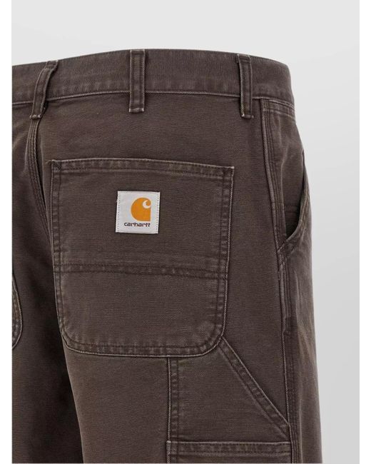 Carhartt Brown Straight-Leg Trousers for men