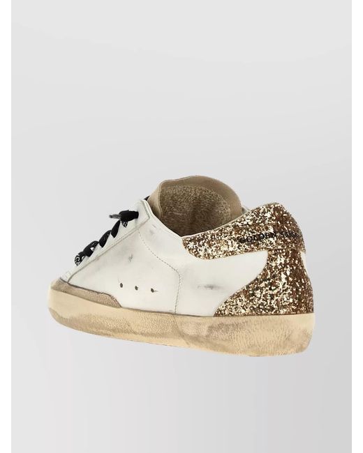 Golden Goose Deluxe Brand Metallic Leather Superstar Low-Top Sneakers