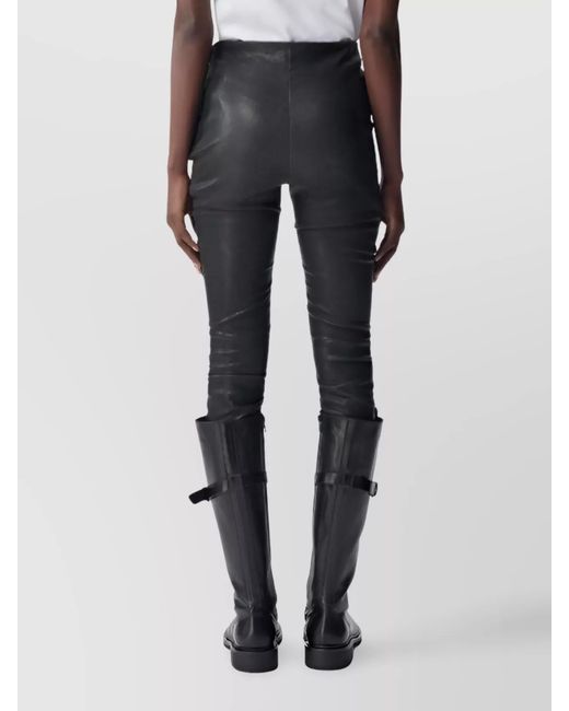 Ann Demeulemeester Blue Cotton Skinny Trousers