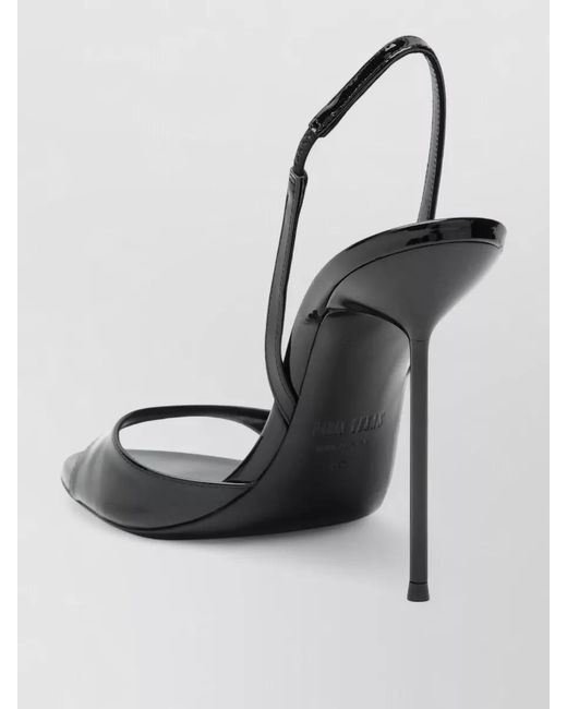 Paris Texas White Glossy Peep Toe Leather High Heel Pumps
