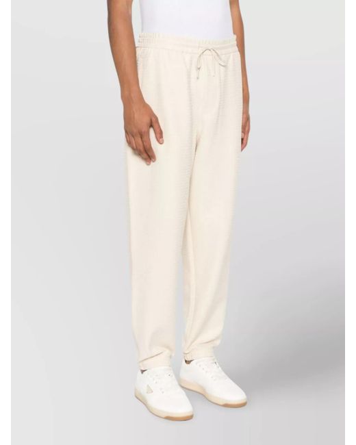 Emporio Armani Natural Logo-Print Track Pants for men