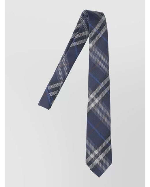 Burberry Blue Silk Tie for men