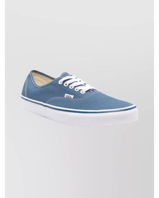 Vans Blue Casual Low Top Sneakers With Rubber Sole for men