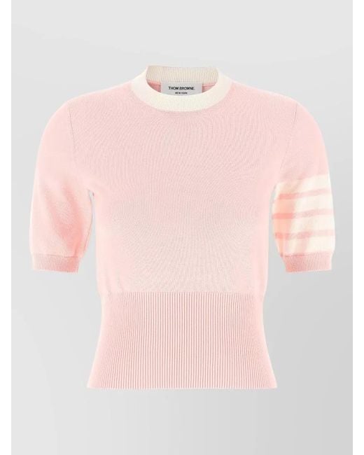 Thom Browne Pink Hector Cotton T-Shirt