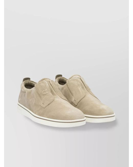 Ferragamo Natural Suede Leather Loafers for men