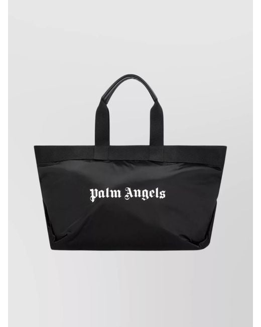 Palm Angels Spacious Nylon Tote Bag in Black for Men Lyst