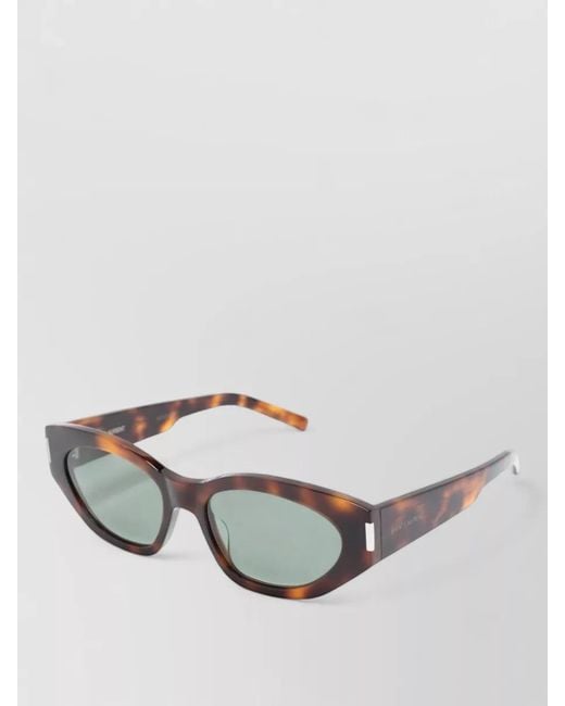 Saint Laurent Gray Sl 638 Cat Eye Acetate Sunglasses