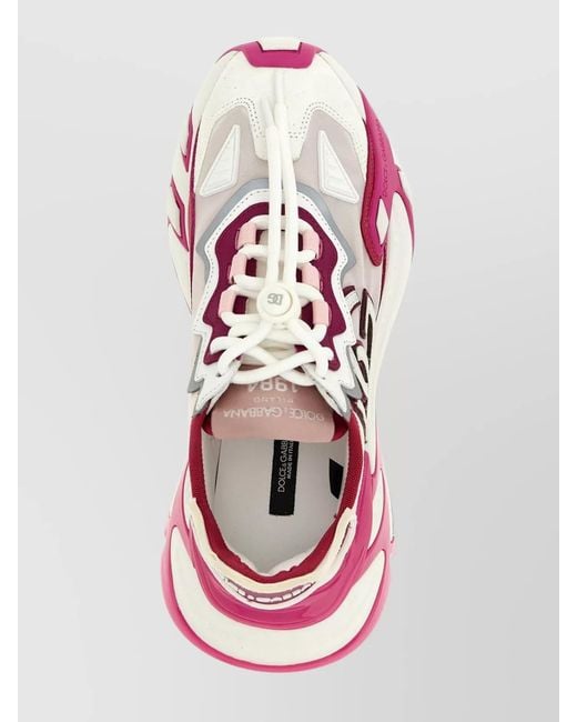 Dolce & Gabbana Pink Day Faster Low-Top Sneakers