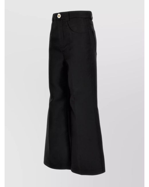 Giambattista Valli Black Cropped Flared Trousers