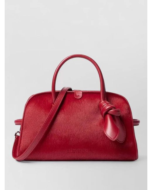 Jacquemus Hand Bag Structured Shape Knotted Top Handle