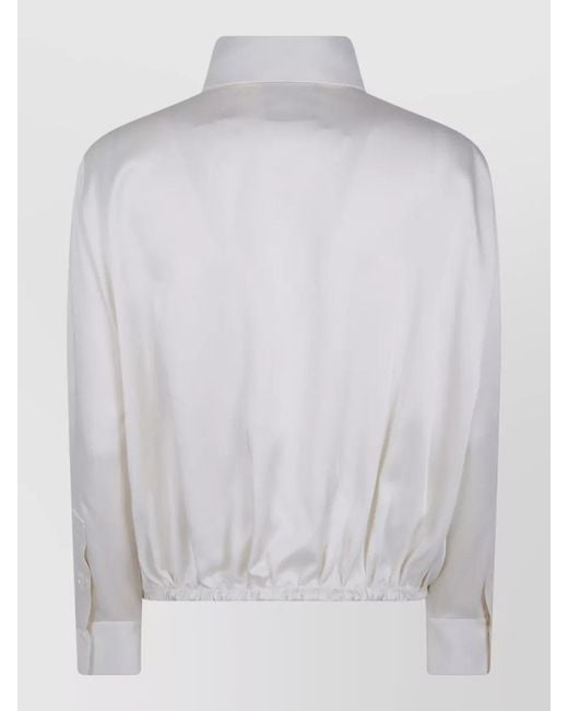 Semicouture White Armanda Blouse