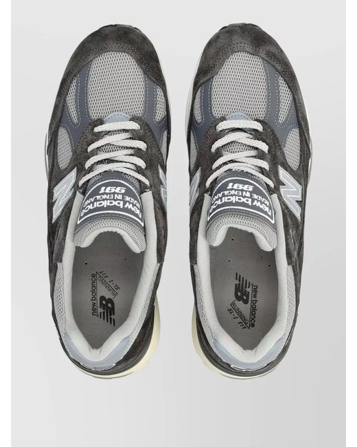 New Balance Multicolor 991 V2 Lace Up Mesh Panel Shoes