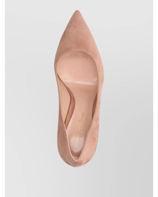 Gianvito Rossi Pink Pointed Toe Stiletto Heel Suede Pumps