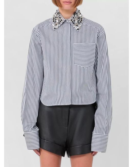 Sportmax Gray Cotton Shirt