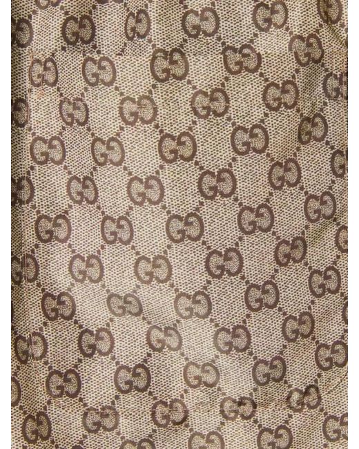 Gucci Natural Polyester Swim Shorts for men