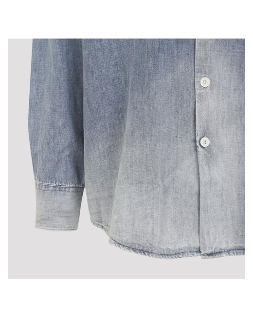 Our Legacy Blue Denim Oversized Shirt for men