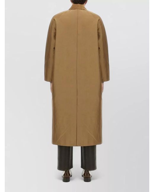 sunflower Natural Long Jacket Collar Detail Side Pockets for men