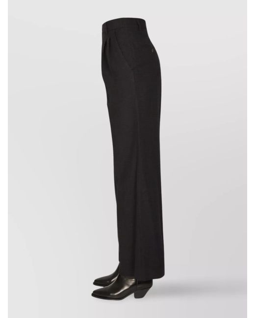 Isabel Marant Black Jessini Wide-Leg Trousers