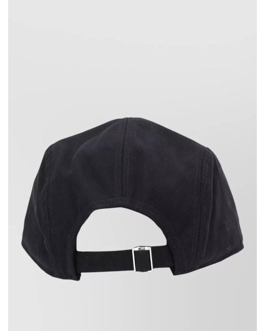 MM6 by Maison Margiela Blue Logo Baseball Hat Featuring Curved Brim for men