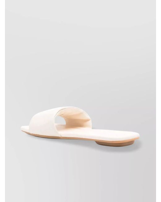 Hogan White Flat Sole Open Toe Sandals