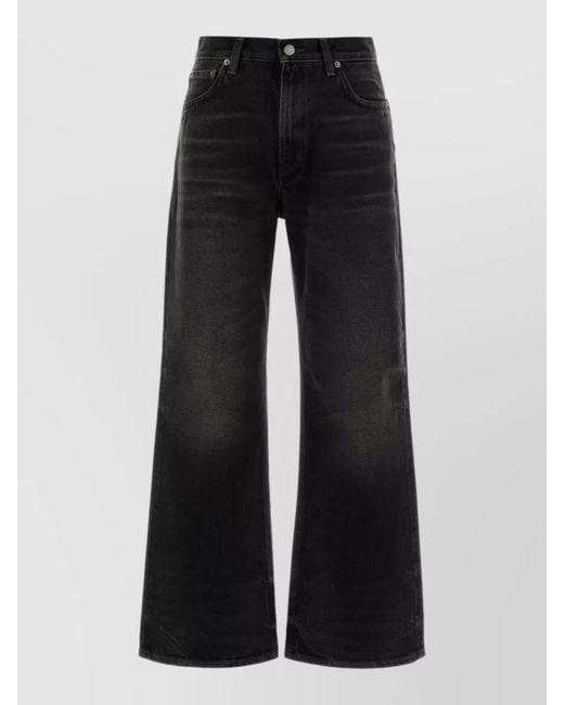 Haikure Black Bethany High Waist Wide Leg Jeans