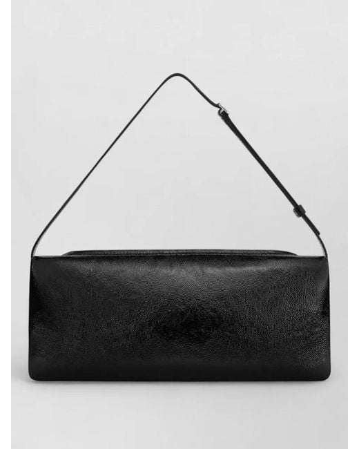Courreges Black Très Leather Clutch