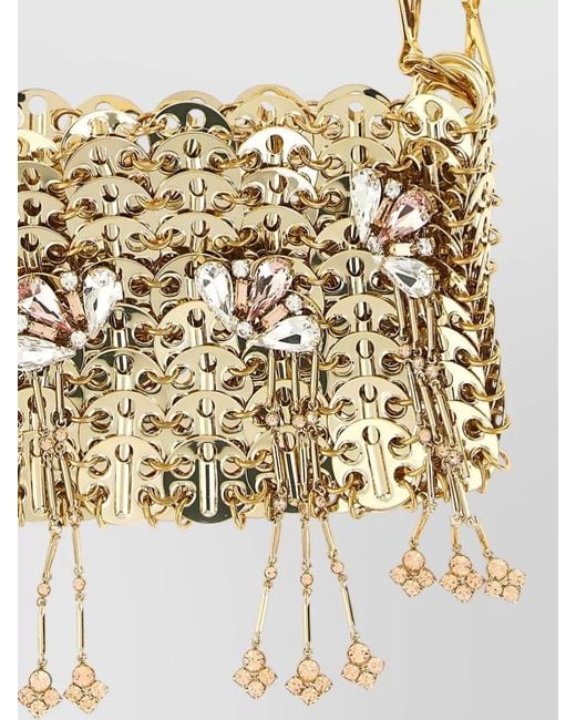 Rabanne White 1969 Chain Mail Crystal Clutch Bag