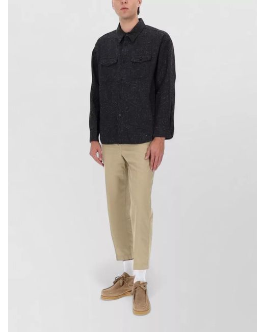 Visvim Natural Cotton Cropped Chino Trousers for men