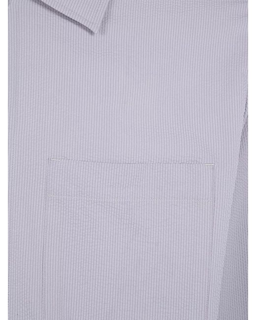 Herno Purple Functional Shirt Jacket Front Pockets Style for men
