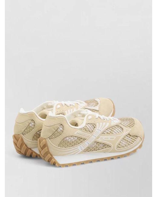 Bottega Veneta Natural Leather Low-Top Sneakers