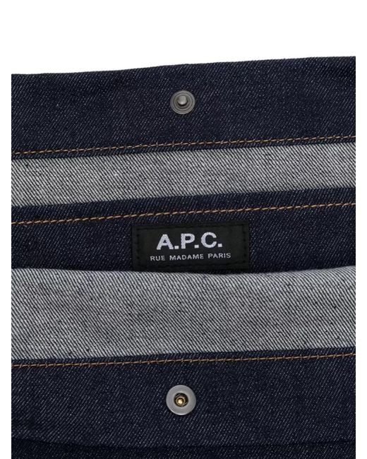 A.P.C. Blue Journal Small Shoulder Bag